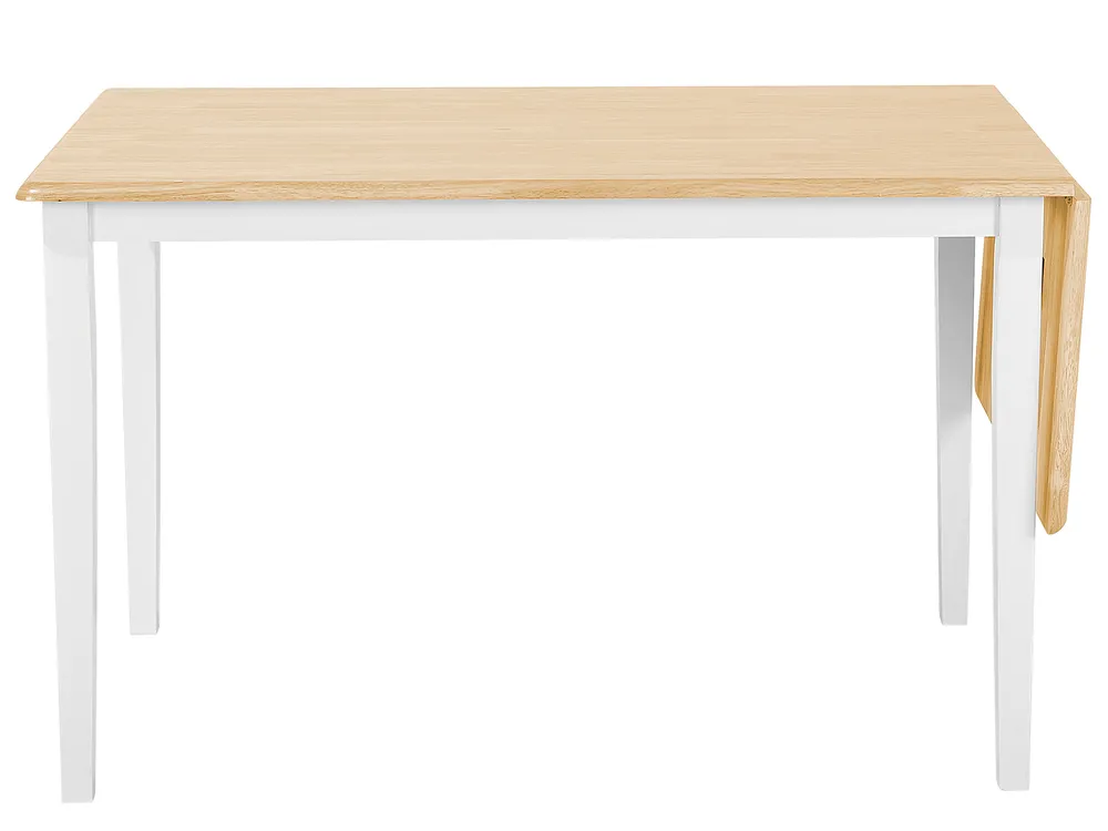 Ausziehbarer Esstisch LOUISIANA Hellbraun 120/160 cm 75 cm Holz_697824