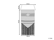 Wandbehang DASKA Baumwolle 107 cm Beige_841451