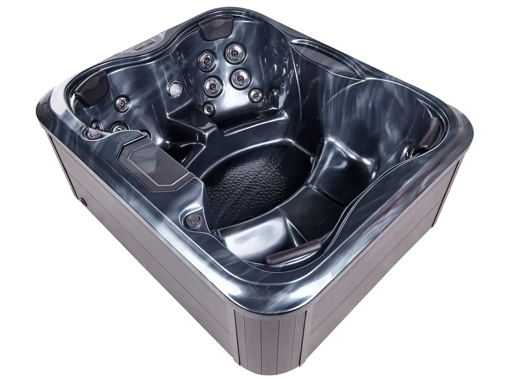 Outdoor Whirlwanne mit LED ARCELIA Grau