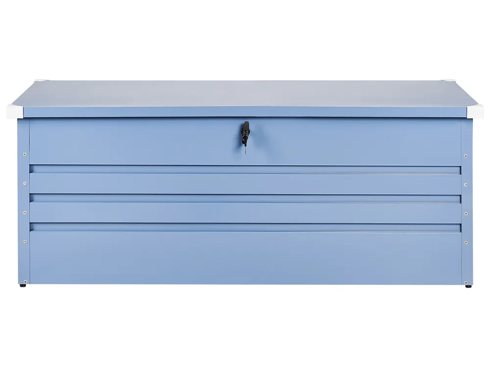 Aufbewahrungsbox CEBROSA 165 cm 70 cm Metall Blau_944797