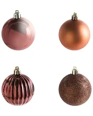 Weihnachtskugel 60er Set ISOJARVI Braun_1024268