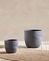 Blumenkübel FTERO 42 cm Grau