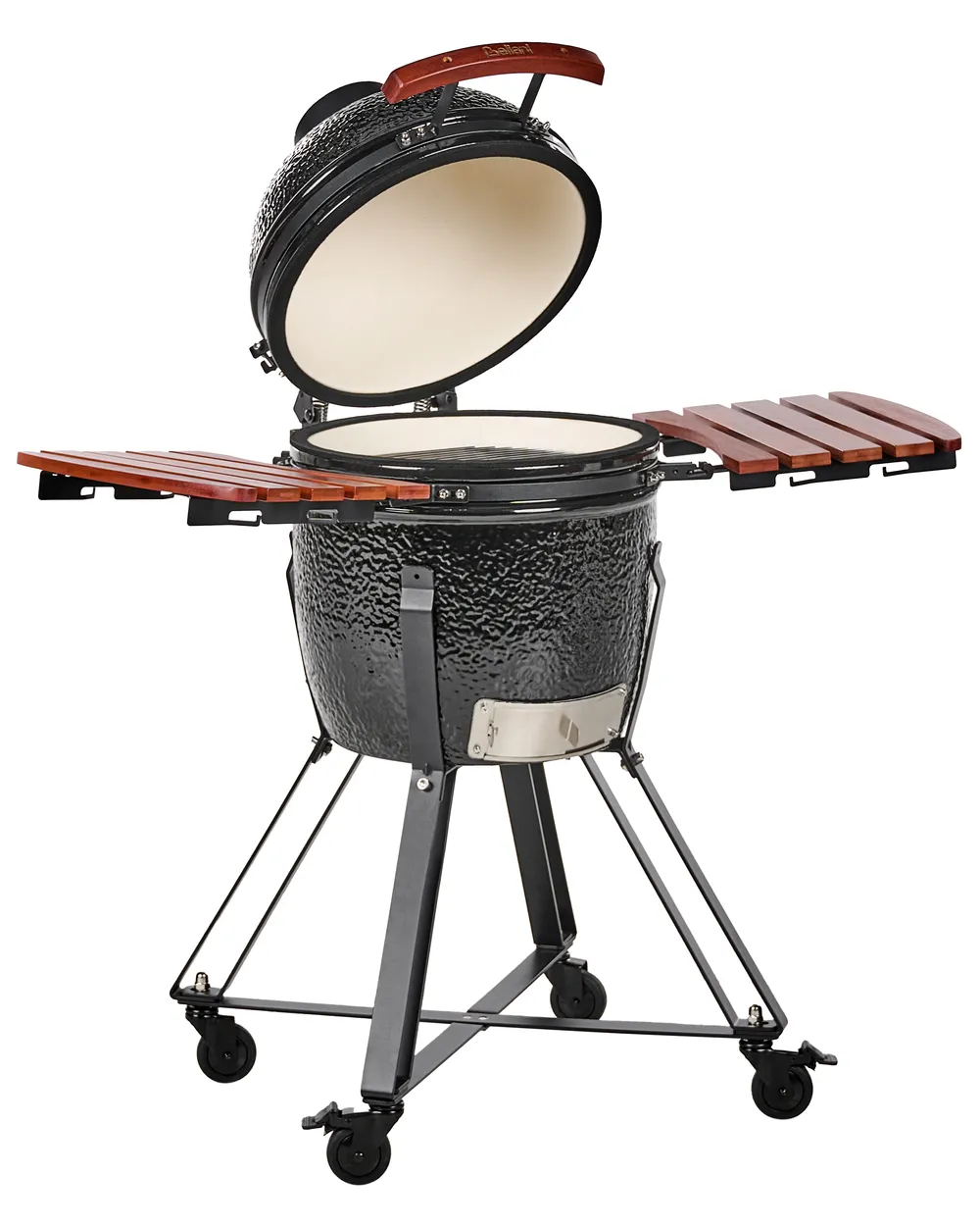 Holzkohlegrill KAMADO Keramik Schwarz
