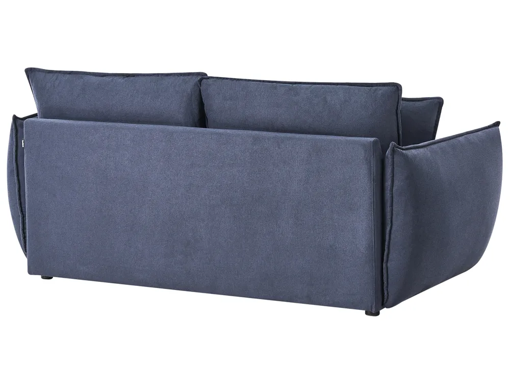 Sofa 3-Sitzer KUNES Stoff Dunkelblau_1013234