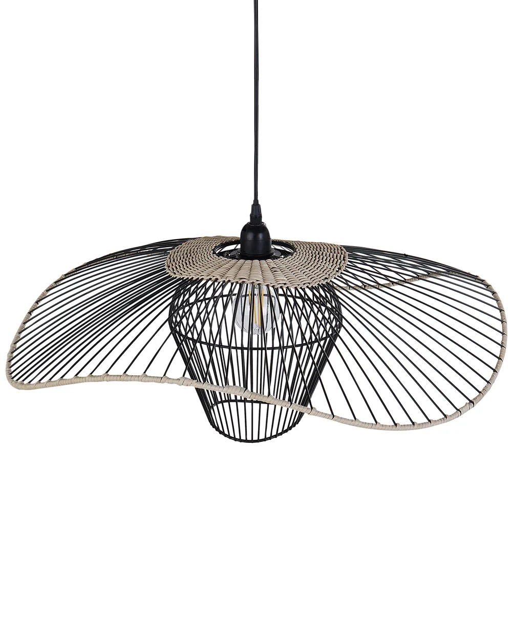 Pendant Lamp LUNGA Metal Black_915595