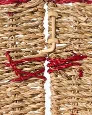 Weihnachtsbaumkragen HIVER 43 cm Seegras Rot_1011282