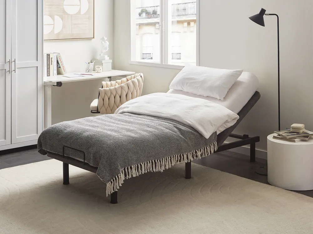 Electric Adjustable Bed Base BRUNOY 80 x 200 cm (EU Small Single) Grey