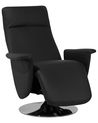 Relaxfauteuil PRIME inclusief voetensteun Kunstleer Zwart