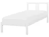 Bett mit Lattenrost Kiefernholz VANNES 90 x 200 cm Weiß