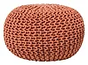 Pouf CONRAD Baumwolle Kupfer
