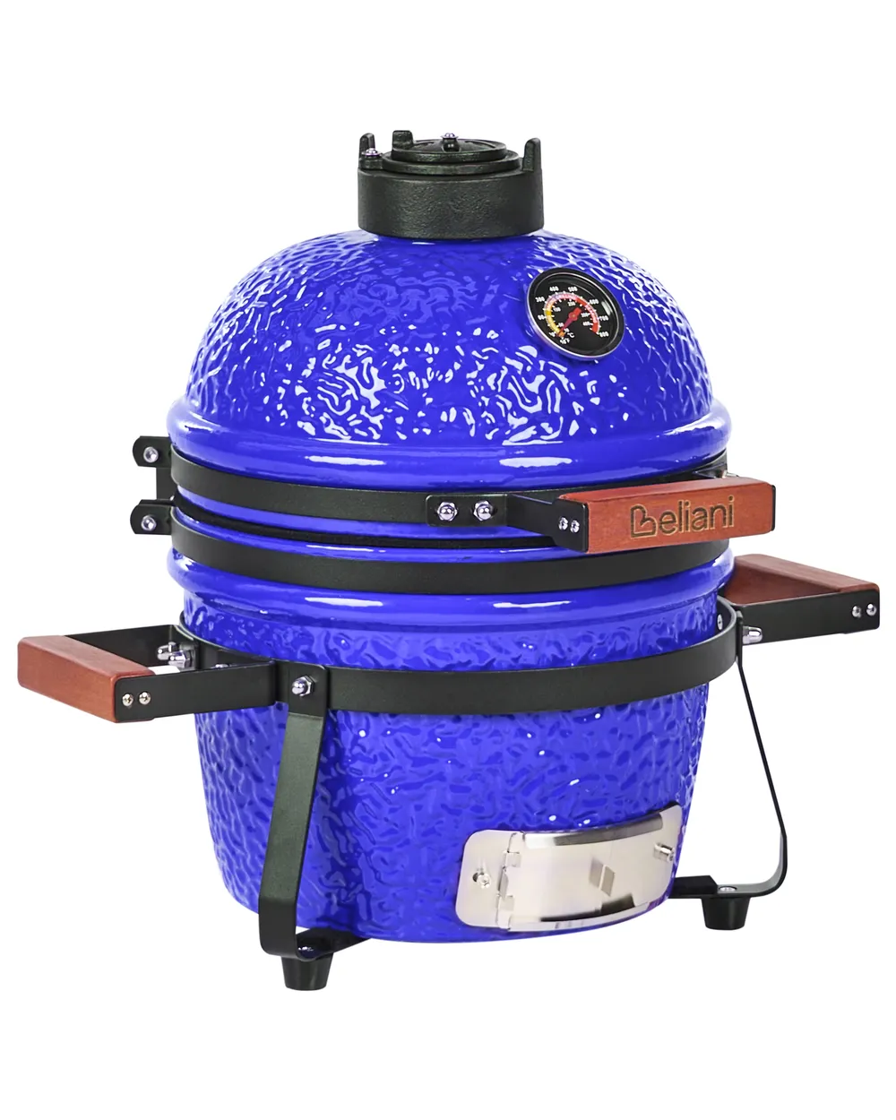 Mini Charcoal BBQ Grill KAMADO Ceramic Blue_1007563