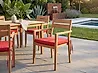 Gartenstuhlkissen 8er Set SASSARI PREMIUM 46 x 46 cm Rot