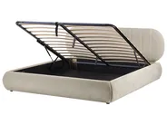 Bett mit Stauraum CAMPAN Stoff Taupe 180 x 200 cm_1056199