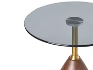Side Table WALLIS Tempered Glass Brown/ Black_1006682