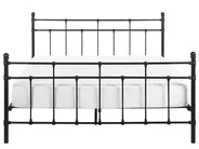 Bed Metal LYNX 160 x 200 cm (EU King Size) Black_806515