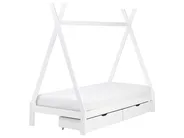 Dječji krevet s ladicama Teepee Borovo drvo DEVAY 90 x 200 cm Bijeli_963562