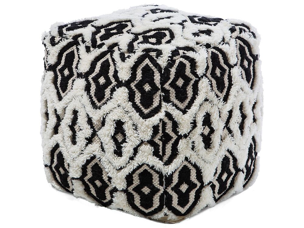 Pouffe ORAI Wool Black/ White