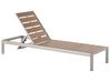 Sonnenliege NARDO mit Relaxfunktion Metall Braun