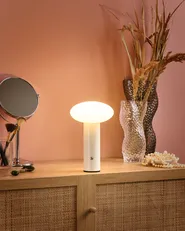 Wireless LED Table Lamp BUAYAN with Dimmer Metal White_955254