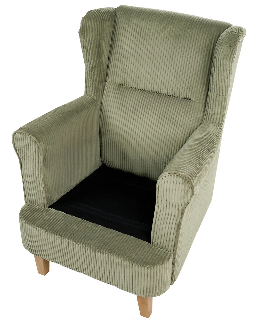 Ohrensessel ABSON Cord Grün_1185978