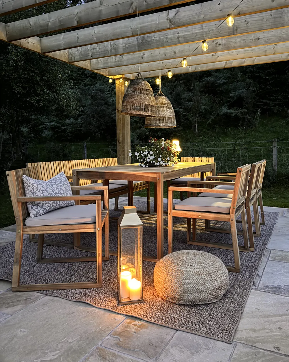 Gartentisch SASSARI II 180 cm 90 cm zertifiziertes Akazienholz Hellbraun_942843