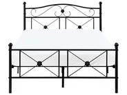 Bed Metal RODEZ 120 x 200 cm (EU Small Double) Black_1026510