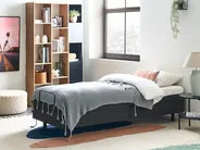 Verstellbares Bett ohne Kopfteil Stoff DUKE 90 x 200 cm Dunkelgrau_971174