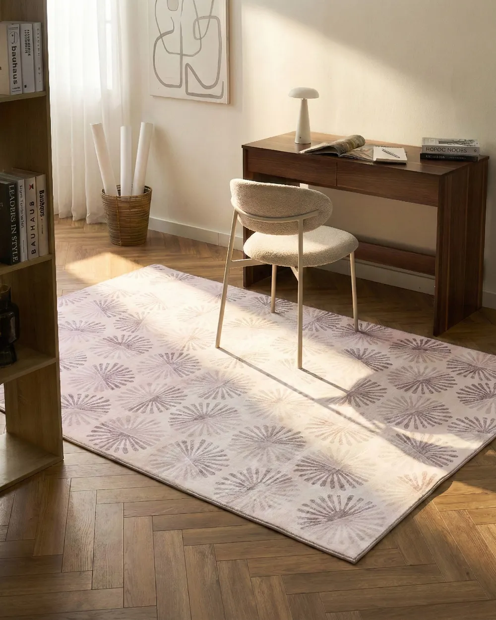 Teppich CATAK Cremeweiß 160 x 230 cm