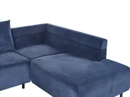 Ecksofa 4-Sitzer LUNNER Cord Dunkelblau linksseitig_961068