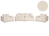 Sofa Set 5-Sitzer JUBEK Bouclé Cremeweiß