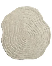 Vloerkleed ANKARAE Beige ø 160 cm Wol_1131652
