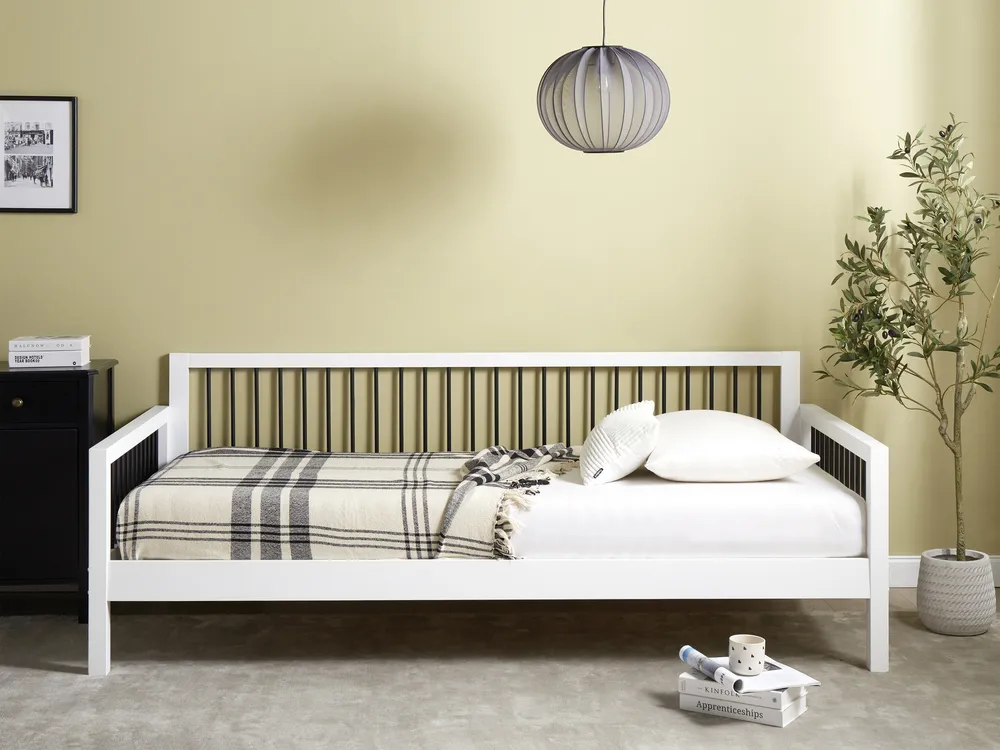 Tagesbett Holz TRICOT 90 x 200 cm Weiß