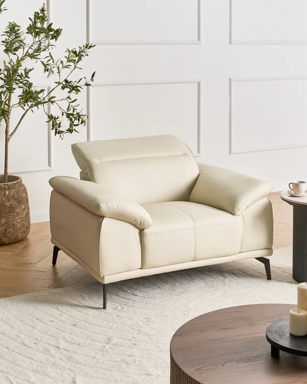Sessel VEJEN Stoff Beige