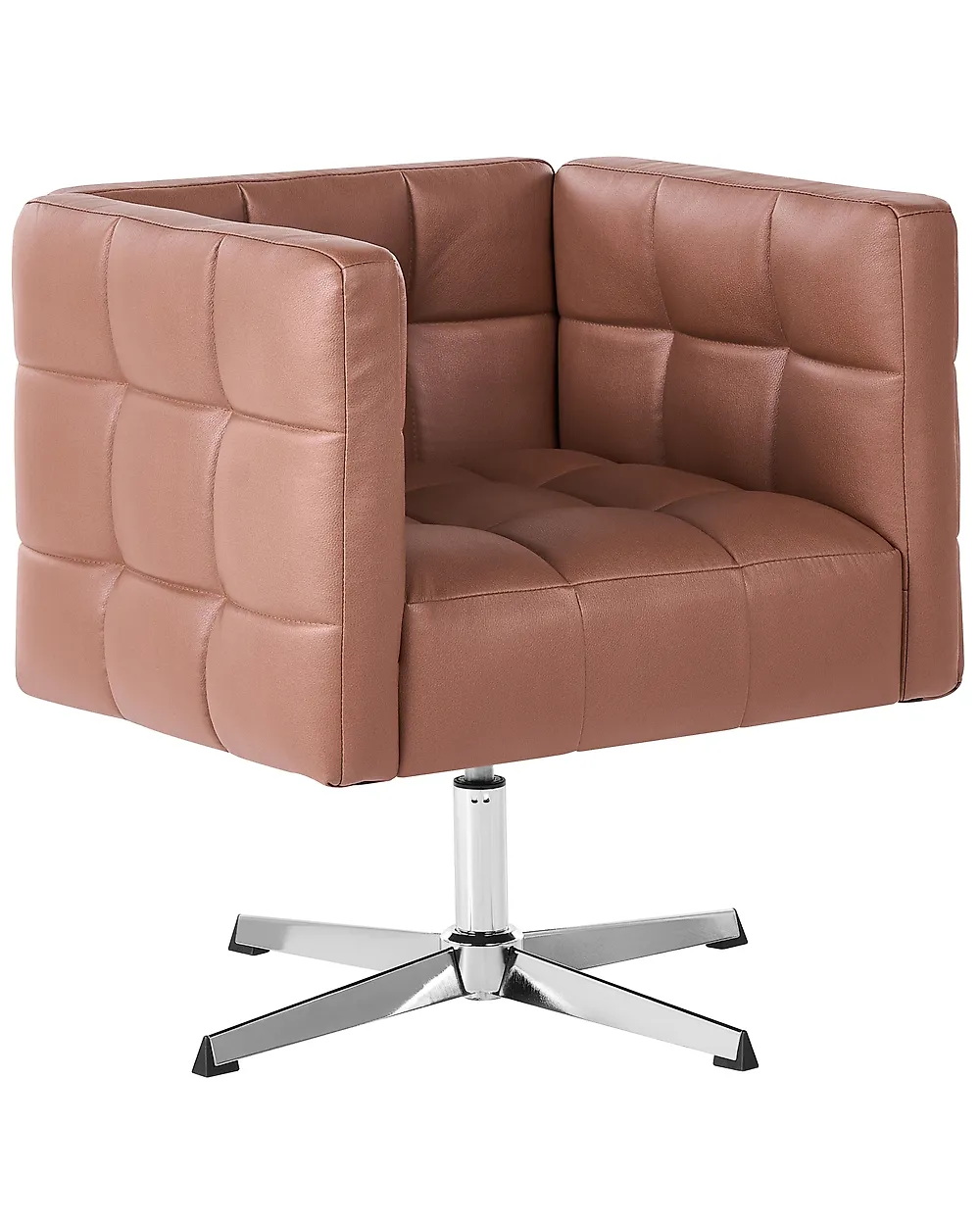 Draaifauteuil LEVANGER Kunstleer Bruin