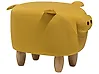 Tierhocker PIGGY Schwein Stoff Gelb