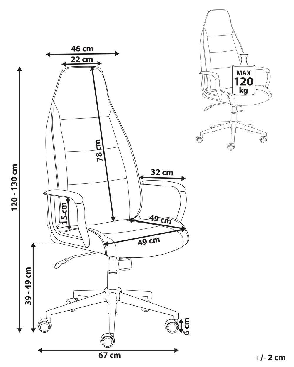 Bürostuhl REBEL Stoff Dunkelgrün_994634
