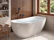 Baignoire îlot YACUCES 170 x 80 cm Blanc_1149408