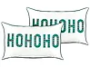 Dekokissen 2er Set JOYCANDY 30 x 50 cm Baumwolle Weiß Weihnachtsmotiv
