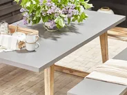 Gartenmöbel Set mit Bänken 6-Sitzer ORIA Beton Grau_804550