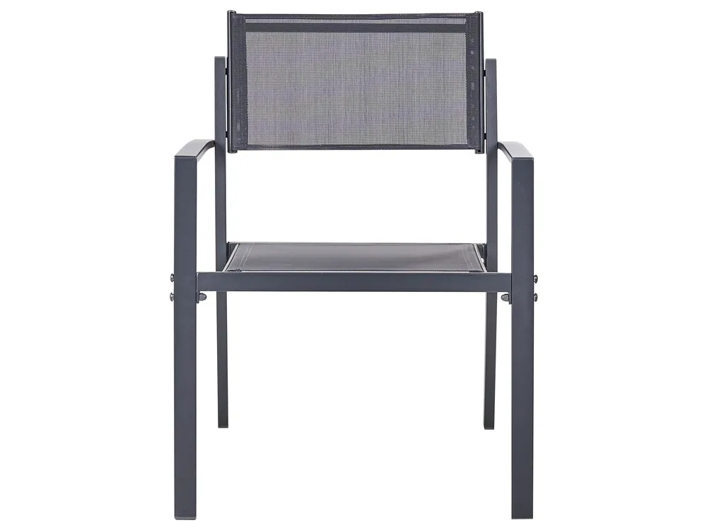 Bistro Set TAVOLETO Metall Dunkelgrau_1044782