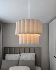Hängeleuchte BELESSA Leinen Hellbeige_1033801