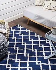Rug SERRES Blue 140 x 200 cm_1176974