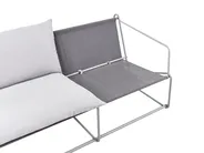 Gartensofa 2-Sitzer PONTE Metall Grau_1013571