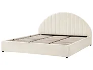 Bett mit Stauraum CHADENET Bouclé Cremeweiß 180 x 200 cm_942194