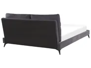 Bett mit Lattenrost Samtstoff MELLE 180 x 200 cm Dunkelgrau_791176