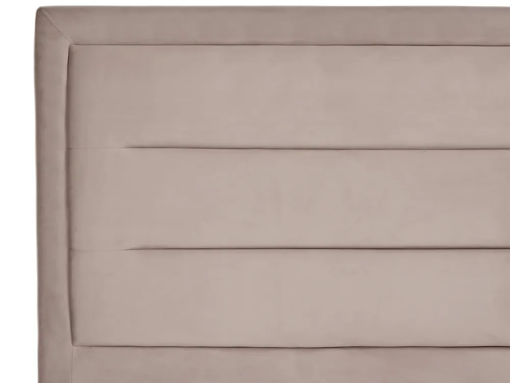 Bed Velvet ROUEN 160 x 200 cm (EU King Size) Taupe_1004657