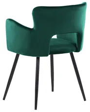 Set of 2 Dining Chairs SANILAC Velvet Emerald Green_847175