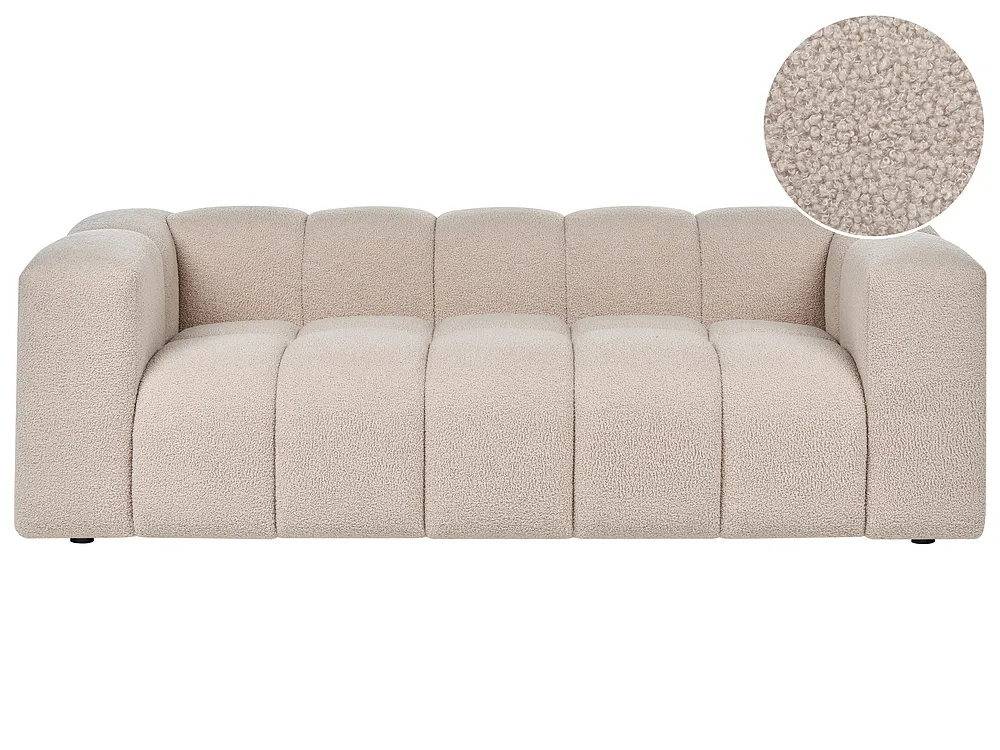 Bank 3-zits ANTOLA Bouclé Beige