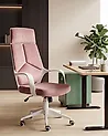 Bürostuhl DELIGHT Samtstoff Pastellrosa