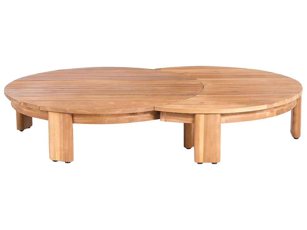 Outdoor Couchtisch ARZELLO  135 cm 90 cm Akazienholz Braun_1163934